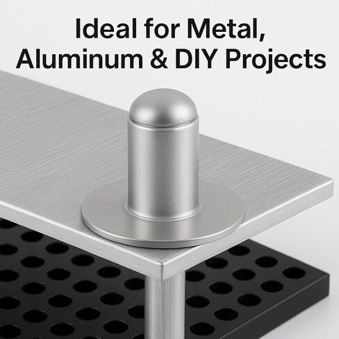 55 قطعة 1/4 بوصة × 5/8 بوصة مسامير عمياء كبيرة ذات شفة، 6.4 مم × 16 مم، مغزل فولاذي من الألومنيوم in Kuwait