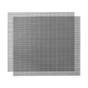 PATIKIL 4 x 8 Inch Wire Mesh, 1 PCS 304 Stainless Steel Woven Air Vent Filter 1mm Hole 0.3mm Wire Dia PVC Coated Mesh Cover Fence Screen Sheets for Cage Garden Window DIY, Black in Kuwait