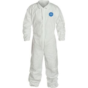 TY125 Dupont Tyvek 400 Protective Coveralls, 6 Pack, Elastic Wrists and Ankles, Disposable Hazmat Suit, White in Saudi Arabia