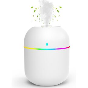 موزع روائح الزيوت العطرية صغير الحجم 220 مل للمكتب، أجهزة ترطيب صغيرة لغرفة النوم وموزعات الروائح العلاجية للمنزل مع إضاءة ليلية وإيقاف تلقائي in Kuwait