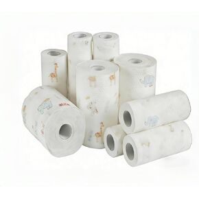 Lazy Rags Kitchen Paper Towels, 1 Roll (400 Sheets), Disposable Washable Dry and Wet Towels, Non-Stick Oil Dish Cloths for Degreasing and Household Cleaning in Kuwait