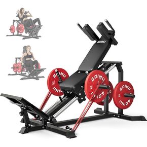 جهاز تمرين القرفصاء L5، جهاز ضغط الساق 30 درجة لصالة الألعاب الرياضية المنزلية، جهاز ضغط القرفصاء المدمج مع وسادة كتف قابلة للإزالة، معدات تمرين الجزء السفلي من الجسم in Kuwait