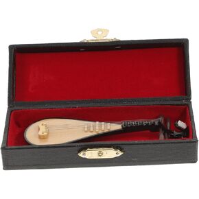 Luxshiny Unique Small Pipa Model Miniature Lute Instrument Decorative Home Photo Prop Musical Ornament in Kuwait