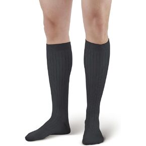 Ames Walker AW 129 Men's Microfiber/Cotton Knee High Dress Socks 15-20 mmHg in Kuwait