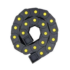 Cable Chain 20x38 mm Bridge Type/Enclosed Plastic Towline Transmission Slient Bridge Chain with Yellow Dot 1m(125mm,20X38 MM_Non-Opening) in Saudi Arabia