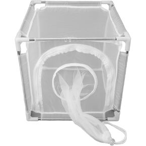 قفص شبكي أبيض يطير مع أنابيب من الفولاذ المقاوم للصدأ، 100 شبكة نايلون قابلة للفصل في الهواء الطلق قفص مراقبة الذبابة لتربية الفقس in Kuwait