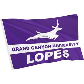 علم الكلية للظباء لوبيز، جراند كانيون GCU الهدايا الرياضية 3X5 قدم جامعة في الهواء الطلق منزل حفلة راية للرجال والنساء، مزدوج الجوانب in Kuwait