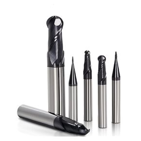 قاطعة الطحن HRC 50° 2 المزامير الكرة نهاية مطحنة أدوات طحن الصلب كربيد التنغستن R0.5mm - R10.0mm HSS CNC مجموعة أدوات قطع لقم الثقب المستقيمة (R1.0xD4xL50) in Kuwait