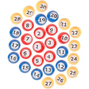 30 قطعة من كرات ألعاب البنغو من BESPORTBLE، كرات اليانصيب، أرقام بديلة لآلة البنغو، خفيفة الوزن وغير سامة لألعاب الحفلات والسحوبات in Kuwait