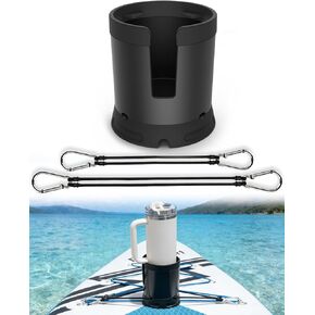 Seven Sparta Large Paddle Board Cup Holder Stable Kayak Drink Holder with Extra Tie-Down Straps and Hooks Paddleboard Accessories for All Types of Cup Bottle Drink Holder (Blue) in Kuwait