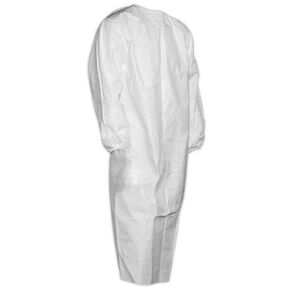 MAGID C1150 معطف مختبر طويل للاستعمال مرة واحدة مقاس 50 بوصة مع ربطات عنق، مقاس XX-Large (25 عبوة) in Kuwait