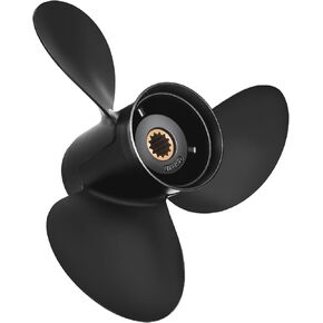 12 x 17 Aluminum Outboard Boat Propeller for BRP Johnson Evinrude OMC Stern Drive 40-70HP, 13 Spline Tooth, 763462, Compatible with Evinrude 40HP 48HP 50HP 55HP 60HP 65HP, RH in Kuwait