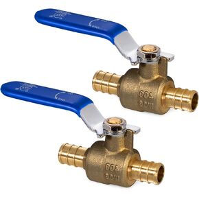 ‌VANCOCO 3/4" PEX Ball Valve 4-Pack - Lead-Free Brass PEX A Shut Off Valve (2 Red/2 Blue) for Hot/Cold Water in Saudi Arabia