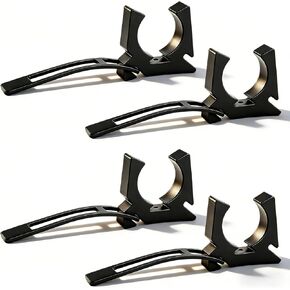 ETZ 4 PCS Boat Hook Holder, Black Rubber Quick Release Oar & Pole Holders, Fits 3/4" to 2" Diameter, Marine Spring Clips Replacement for SOF-LOC, for Gaff, Paddle, Anchor, Push Pole, Boat Net in Kuwait