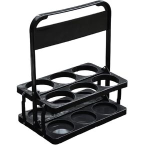 6 Cup Drink Carrier with Handle, Portable Cup Carriers for Drinks, Drink Carrier for Delivery, Coffee Carrier, Drink Caddy Portable Drink Carrier, Beverage Drink holder, Reusable, Black in Saudi Arabia