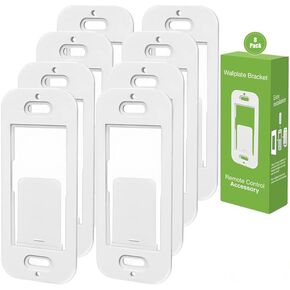 Wallplate Brackets Compatible with Lutron Caseta Pico Remote & Smart Switch – 8-Pack, No Wires Required, Tool-Free Seamless Snap-in Installation, Durable ABS Wall Mounting Kit in Kuwait