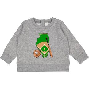 قميص إنكتاستيك إلينوي للبيسبول الماسي مع مضرب وقفاز للأطفال in Kuwait