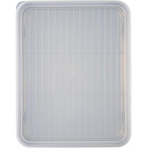 Stainless Steel Baking Pan Tray with Cooling Rack and Cover Set, Rust-Proof Dishwasher Safe, Silvery, 23x17x5cm/26x20x5cm/31x24x5cm for Oven Baking and Kitchen Storage in Kuwait