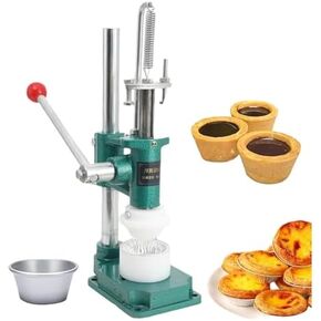 Manual Egg Tart Pressing Machine - 16 Mold Types for Perfect Shells - Commercial & Home Use Egg Tart Maker - Easy to Use, Durable, Ideal for Bakeries & Desserts in Kuwait