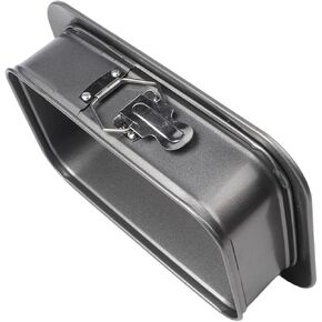 Cake Pan with Removable Bottom, Carbon Steel Rectangular Baking Tin for Cheesecake, Tiramisu, for Mousse, Pizza and for More, 28x18x6.5cm Black in Kuwait
