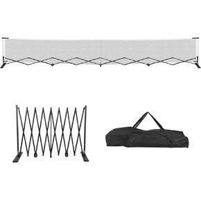 Retractable Net 22FT Portable Net Set with Steady Metal Frame Free Assembly & Carry Bag for Backyards Driveways in Kuwait