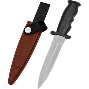 TIETHEKNOT المطاط خنجر آمن وهمية دعامة سكين مع غمد غير مؤذية تأثيري ملحق تجهيزات الهالوين 10.5 بوصة طول (أسود) in Kuwait