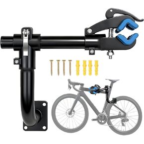 حامل إصلاح الدراجة المثبت على الحائط، حامل عمل الدراجة، رف صيانة الدراجة للدراجات الجبلية على الطرق، دراجة الطريق، موفر للمساحة، مشبك دوار 360 درجة، هيكل حديد عالي التحمل in Kuwait
