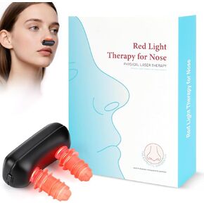 Upgraded Red Light Nasal Therapy Device, Four Light Therapy Modes, Portable Red Light Therapy for Nose, Red Light Nasal Soothing Device Relieves Nasal Dryness and Sinus Discomfort in Kuwait