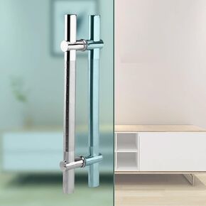 مقبض باب زجاجي مزدوج الجوانب قابل للتعديل، سحب باب الحظيرة للمنزل والتجاري مقاس 59 بوصة، مثالي للمكتب والمتجر والفندق ومركز الحمام، سهل التركيب، تصميم متين in Kuwait