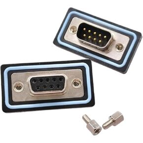 DB9 Connector IP68 RS232 485 D-SUB 9Pin Solder D-Type Plugs Brass 3U 1Pcs(Male) in Saudi Arabia