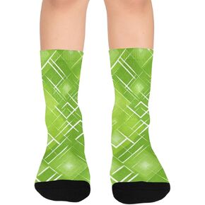 جوارب المشي لمسافات طويلة من Neon Art Gem Green - جوارب شتوية حرارية سميكة دافئة للأولاد والبنات للمدرسة، والارتداء اليومي والأنشطة الخارجية in Kuwait