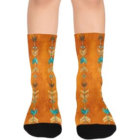 جوارب Art Tribal Arrow للمشي لمسافات طويلة - جوارب شتوية حرارية سميكة دافئة للأطفال الصغار للأولاد والبنات للمدرسة، والارتداء اليومي والأنشطة الخارجية in Kuwait