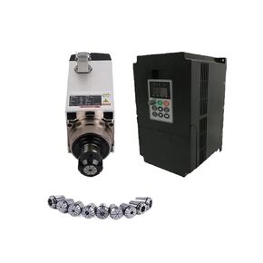 6KW 8HP 220V مربع المغزل المحرك تبريد الهواء 4 قطع تحمل + 7.5kw VFD العاكس + ER32 تشاك كيت in Kuwait