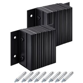 قطعتان من مصدات مطاطية مغلفة للشاحنة، مصدات منصة التحميل مجهزة بمرساة إسفينية مطلية بالزنك على شكل حرف D من أجل وسائد التوسيد المطاطية في أرصفة تحميل الشاحنات (14 بوصة × 10 بوصة × 4.5 بوصة) in Kuwait