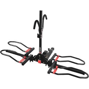 FORWODE Bike Rack Hitch for Car, 200 LB 2-Bike Racks with Hitch Lock, Wobble Free Smart Tilting Folding Hitch Mount Bike Rack for 2 Inch Receiver, Bike Carrier Fits Up to 5 Inch Fat Tire for Car in Kuwait