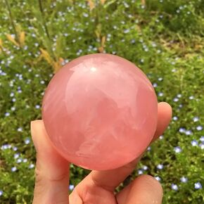 1 قطعة 4-4.5 سنتيمتر روز كوارتز المجال كرة حجرية كريستال in Kuwait