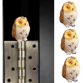 Cute Mini Creative Brown White, Owl Hinge Heads Decorative Topper Set 3PCS, Home Decoration,Magnetic Hinge Head Toppers Door Hinge in Kuwait