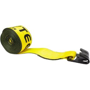 Mytee Products 10 Pack Winch Straps 4" x 27' Blue Heavy Duty Tie Down w/Flat Hook WLL# 5400 lbs - 4 Inch Cargo Control for Flatbed Truck Utility Trailer in Kuwait