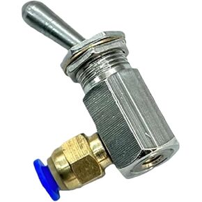 TV-3S Metal Toggles Switch 5mm Thread 2 Position 3 Way Mechanical Air Pneumatic Valve, 1pc(TV-3S -4MM) in Kuwait