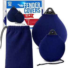 مجموعة من 2 أغطية لعوامة الرسو للقارب | أغطية حواجز من الصوف (أزرق داكن) in Kuwait