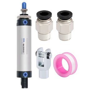 25mm Bore 50mm Stroke Air Cylinder Dual Action Aluminum Pneumatic Cylinder Screwed Piston Single Rod with Y Connector for Automated Machinery in Kuwait