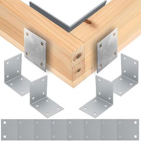 24 PCS Dock Inside Corner Bracket Kit ، تشمل 8 زوايا داخلية و 16 لوحات مؤيدة ، وأقواس أجهزة قفص الاتهام للخدمة الثقيلة للاستخدام الثابت in Kuwait