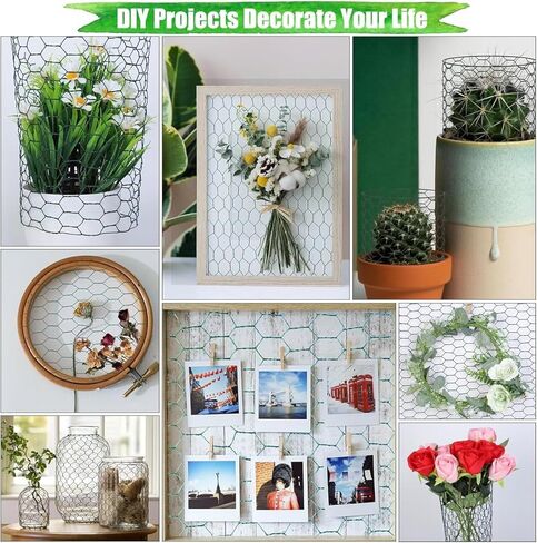 لفة شبكة سلكية للدجاج، شبكة حديقة سداسية مقاس 40 سم × 5 م لسياج الدواجن، حظائر الحيوانات، شبكة شبكية لتربية الدواجن، حماية المحاصيل والمشاريع اليدوية اليدوية in Kuwait