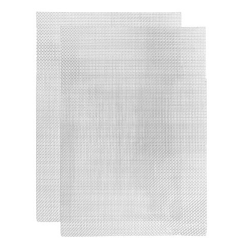uxcell 2Pcs 304 Stainless Steel Wire Mesh Screen, 2.4 x 3 Inch 20 Mesh No Rust Sturdy Heat-Resisting Metal Woven Filter for Vent Cage Garden Window Screen DIY Projects in Saudi Arabia