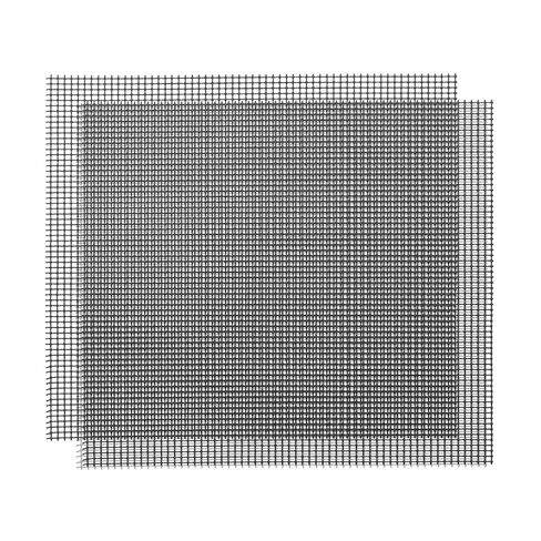 PATIKIL 4 x 8 Inch Wire Mesh, 1 PCS 304 Stainless Steel Woven Air Vent Filter 1mm Hole 0.3mm Wire Dia PVC Coated Mesh Cover Fence Screen Sheets for Cage Garden Window DIY, Black in Saudi Arabia