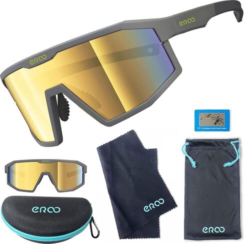 نظارات شمسية رياضية مستقطبة للشباب من Eazyrun لعمر 8-12 سنة البيسبول البيسبول لركوب الدراجات حماية من الأشعة فوق البنفسجية للفتيات والصبيان in Kuwait