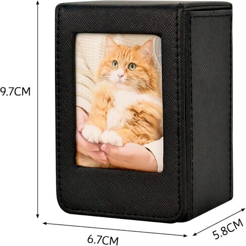 Storage Case for 2x3 Inch Films/Photos/Cards, Photo Storage Box for Fujifilm Mini 12 11 9 40 90 Evo LiPlay Instant Film (Black) in Saudi Arabia