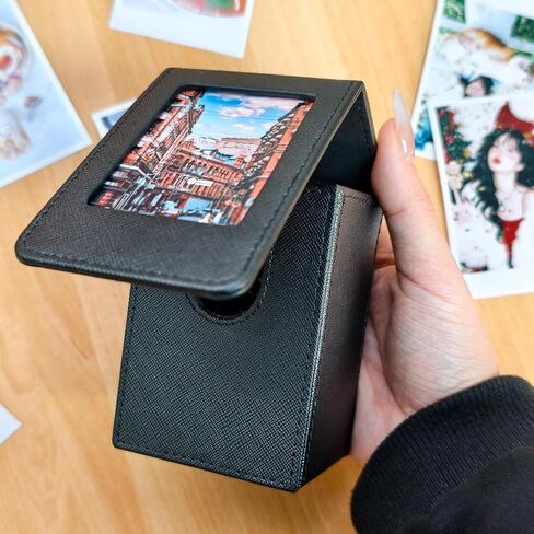 Storage Case for 2x3 Inch Films/Photos/Cards, Photo Storage Box for Fujifilm Mini 12 11 9 40 90 Evo LiPlay Instant Film (Black) in Saudi Arabia