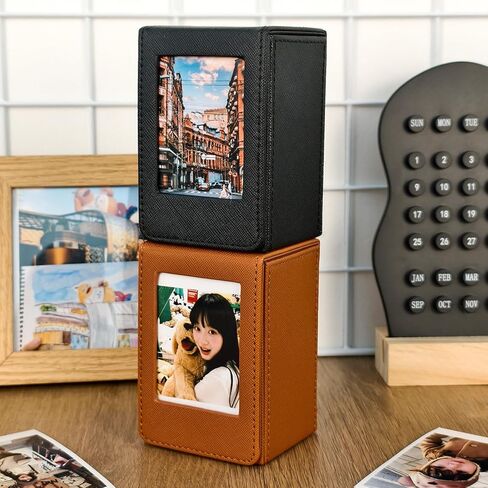 Storage Case for 2x3 Inch Films/Photos/Cards, Photo Storage Box for Fujifilm Mini 12 11 9 40 90 Evo LiPlay Instant Film (Black) in Saudi Arabia