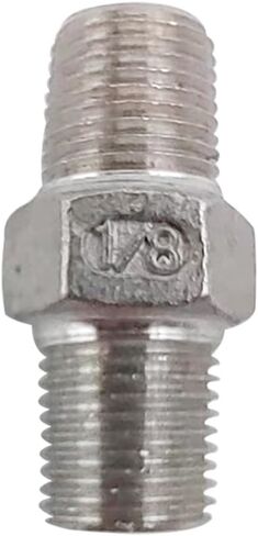 Craft beer accessories 1/8 inch 304 stainless steel hexagonal thread straight connector home brewing in Saudi Arabia
